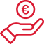 icon main avec de l'argent